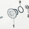 Суппорт под 203 подшипник с противоположной стороны шкива Electrolux Zanussi 4071430963 Оригинал